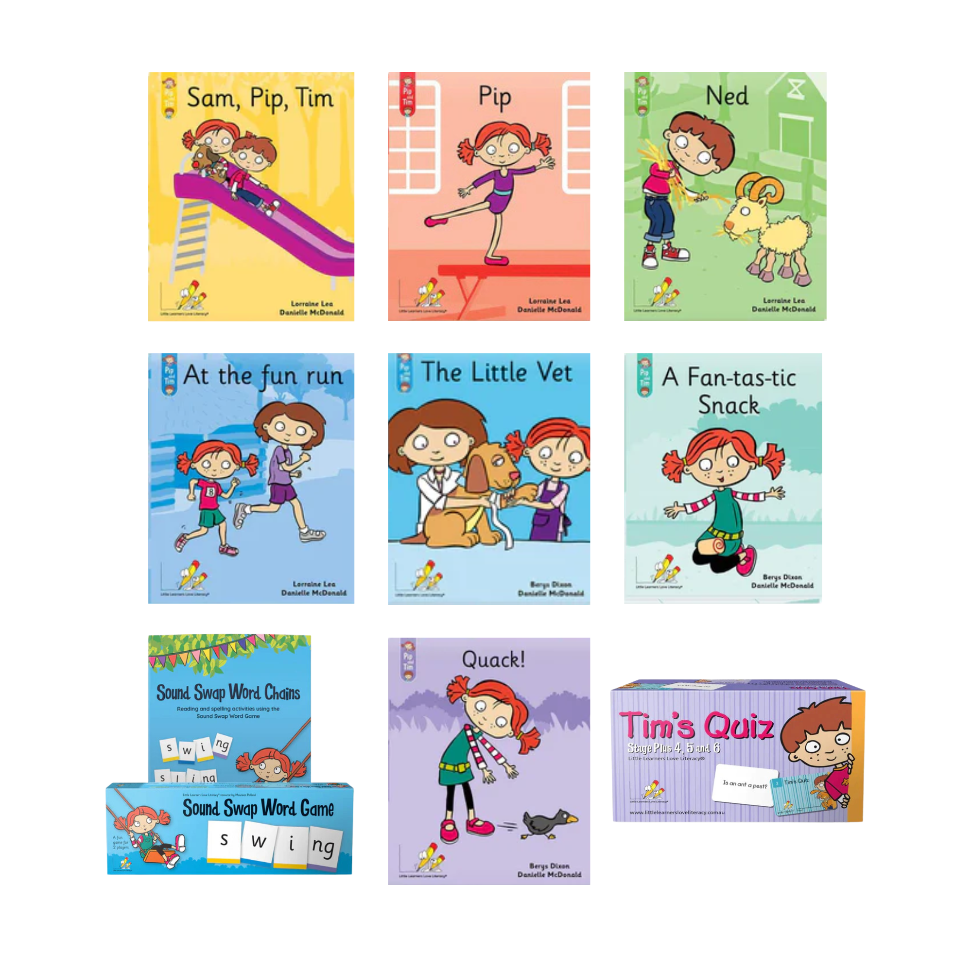 Little Learners Love Literacy: Pip and Tim Stages 1-6 Tutor Bundle