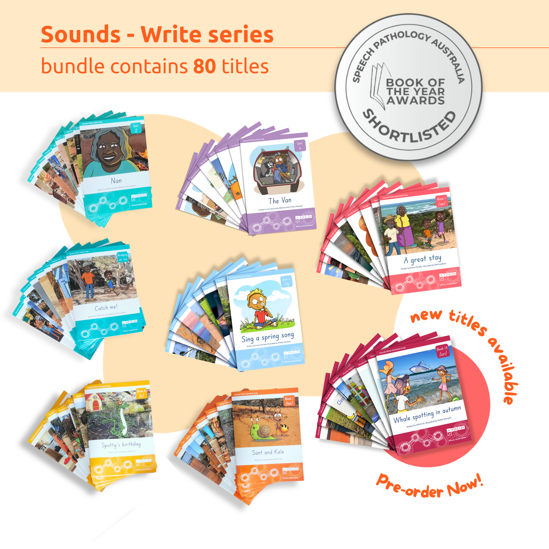 Bundle SPELD SA Phonic Books Complete Kit (80 Titles)