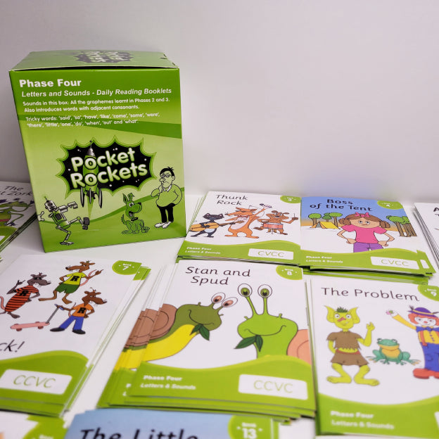 Pocket Rockets Italy Pocket Rockets Phase 4 Box (Daily Reading Booklets) – SPELDSA