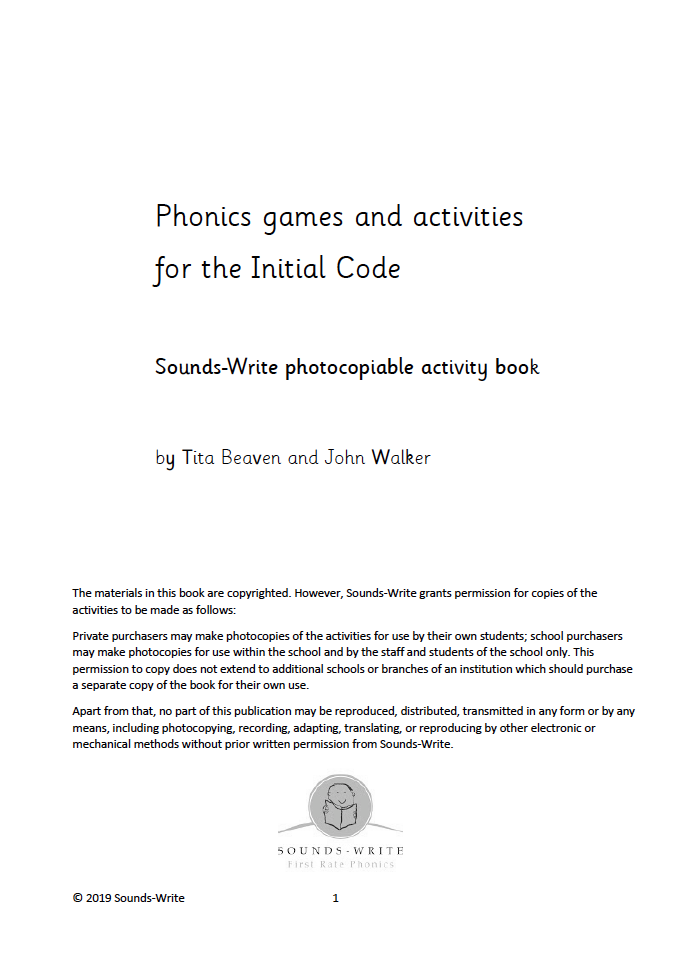 Sounds Write Initial Code Order Sounds-Write Phonics Games and Activities for Initial Code – SPELDSA