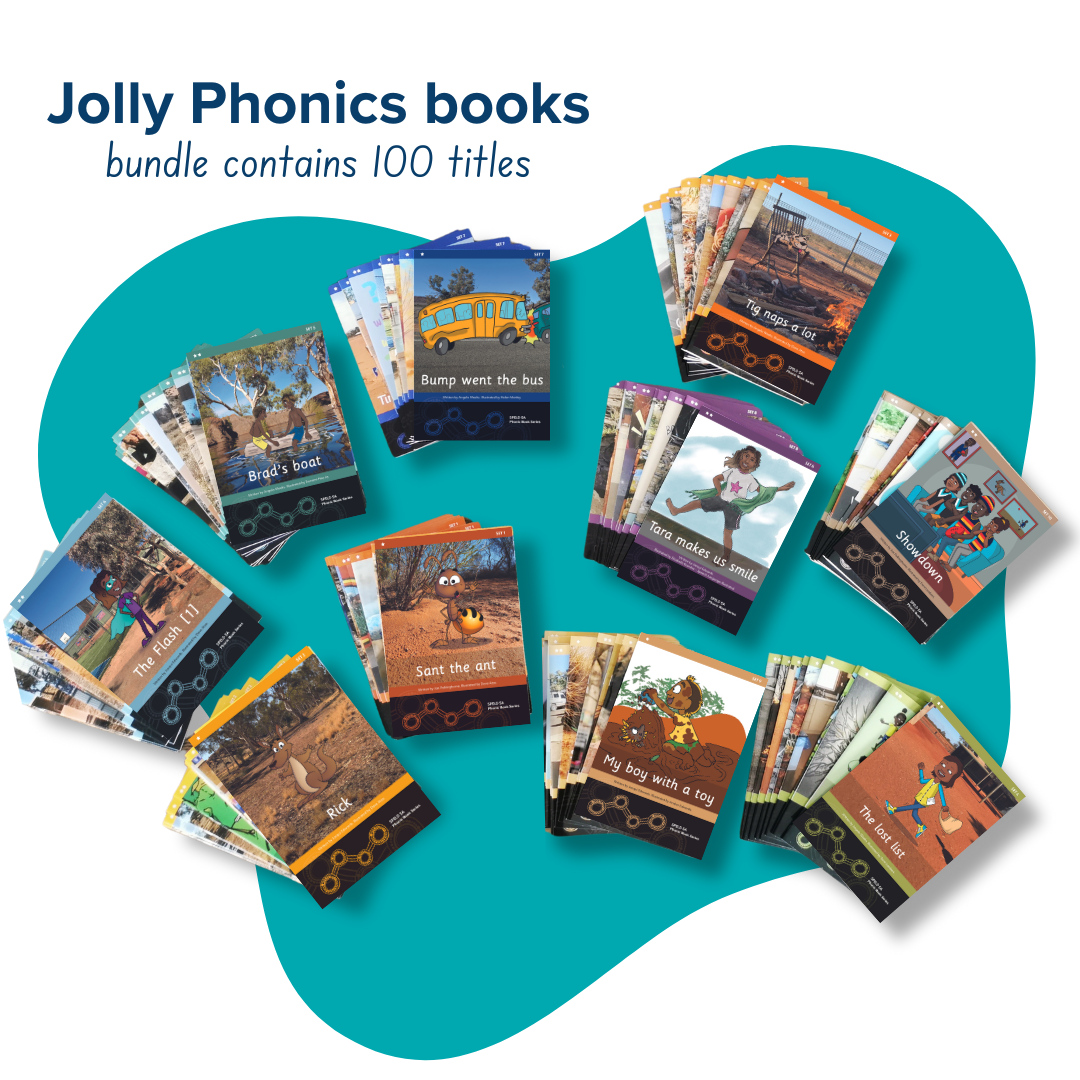 Bundle Phonic Books Complete Kit with Jolly Phonics code ( 100 Titles)