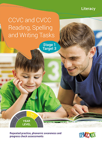 CCVC and CVCC Reading, Spelling and Writing Tasks Stage 1 Target 3
