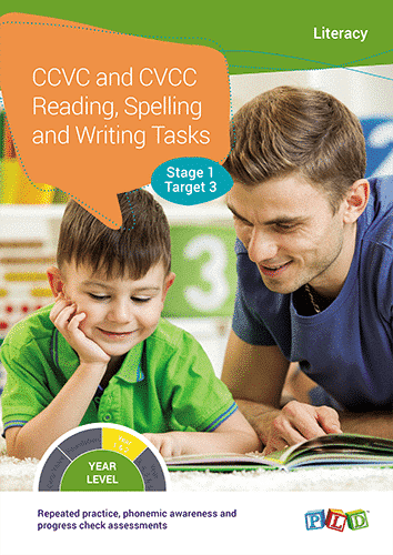CCVC and CVCC Reading, Spelling and Writing Tasks Stage 1 Target 3 ...