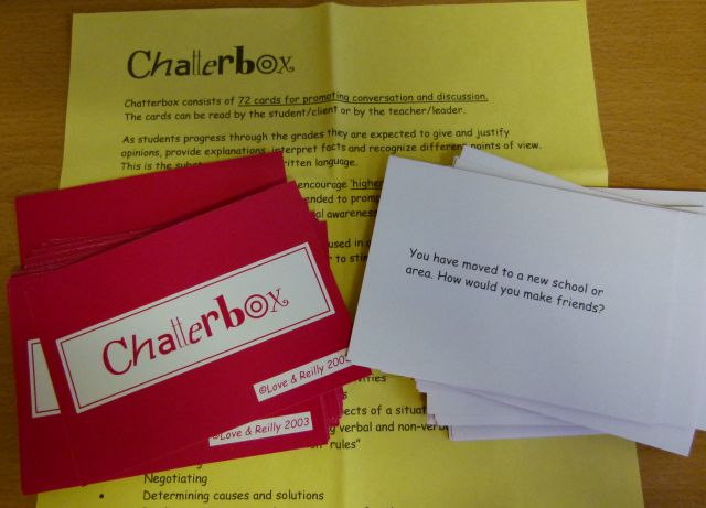 Chatterbox cards