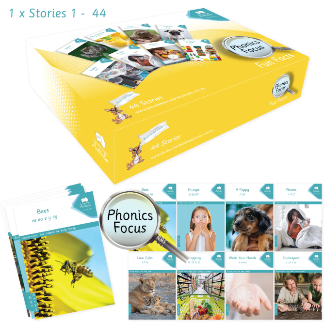 Focus Fun Phonics Focus: Fun Facts – 44 Stories – SPELDSA