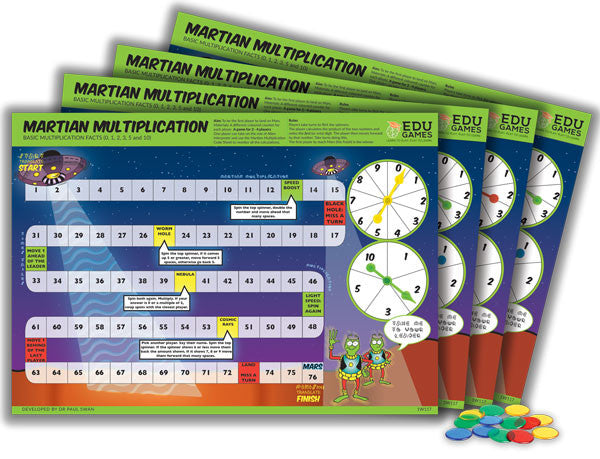 Martian Multiplication game (set of four)